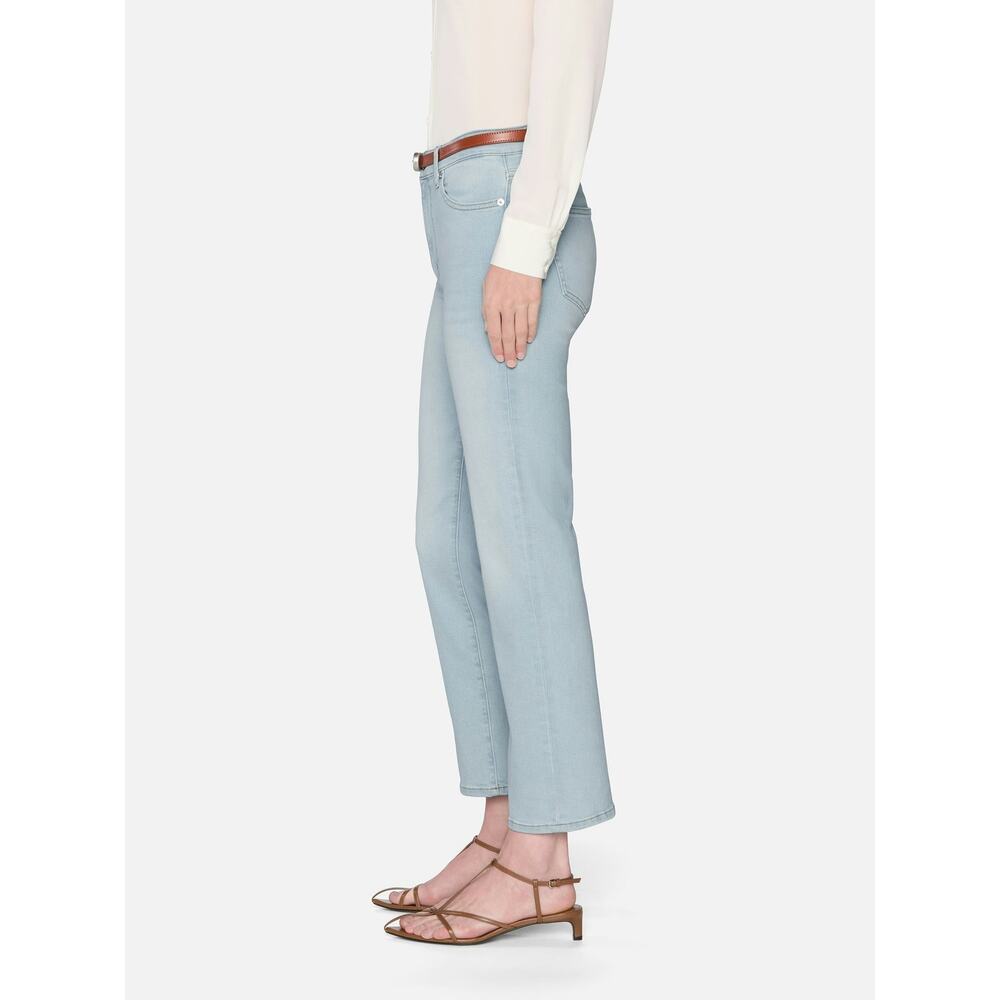 Frame Denim Light Blue Straight-Leg Jeans